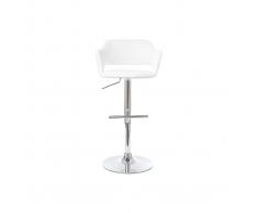 Sgabello da bar design bianco JESSY
