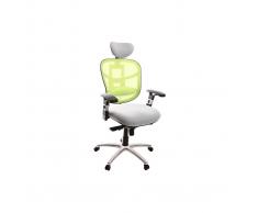 Poltrona da ufficio ergonomica anice e bianco opzione appendi abiti UP TO YOU