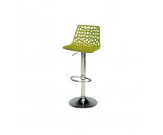 Sgabello da bar design verde ATRAX