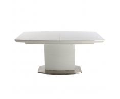 Tavolo da pranzo design allungabile bianco brillante L160-200 ERESOS