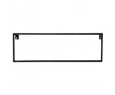 Mensola murale metallo nero 50cm HOOD