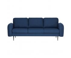 Divano design in tessuto Blu scuro 3 posti SIDI