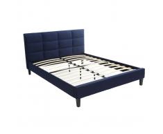 Letto da adulto 160x200 cm Blu scuro EMERY