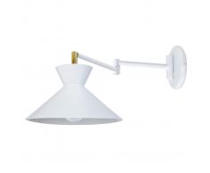 Applique da parete snodata design Bianco LEEDS