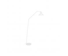 Piantana lampada da lettura design in acciaio bianco LEEDS