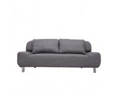 Divano convertibile design grigio chiaro TULSA