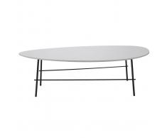 Tavolino basso design in metallo Grigio 131 cm BLOOM