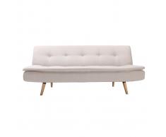 Divano convertibile design scandinavo 3 posti bianco SENSO