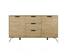 Buffet design 2 ante 3 cassetti quercia ORIGIN