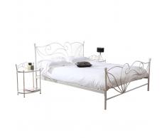 Letto 160x200 barocco bianco VENEZIA