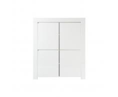 Buffet design quadrato 4 ante laccato bianco ERIA