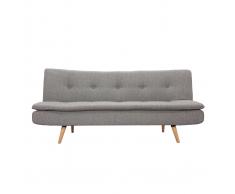 Divano convertibile design scandinavo 3 posti grigio chiaro SENSO
