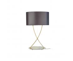 Lampada da tavolo design piedi incrociati dorati MADAM