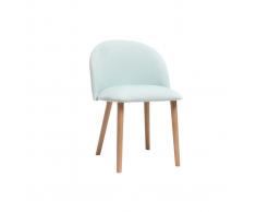 Sedia design verde acqua e legno CELESTE
