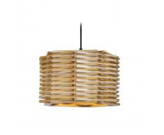 Lampadario design in legno PENTA