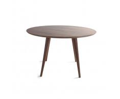 Tavolo da pranzo rotondo noce D120 LIVIA