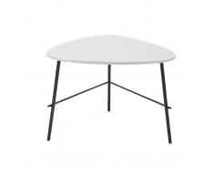 Tavolino basso design in metallo Grigio 60 cm BLOOM