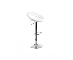 Sgabello da bar design bianco NEWTON