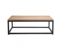 Tavolino stile industriale in legno e metallo FACTORY