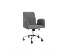 Poltrona da ufficio design tessuto grigio ARIEL