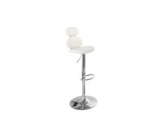 Sgabello da bar design bianco STONE