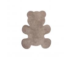 Tappeto infanzia in cotone color talpa 80x100 cm TEDDY