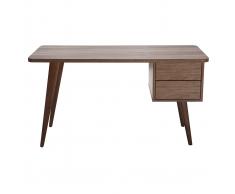 Scrivania design noce L140 cm FIFTIES