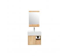 Mobile da bagno : lavabo mobile sottovasca e specchio EVAN