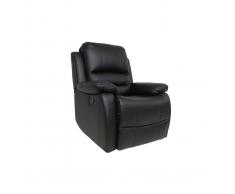 Poltrona relax manuale nero TED