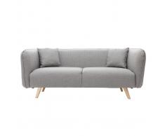 Divano design in tessuto Grigio chiaro 3 posti MOONLIGHT