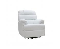 Poltrona relax elettrica alzapersona in bianco PHOEBE