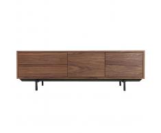 Mobile TV design vintage chiuso noce MANNY