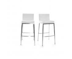 Gruppo di 2 sgabelli design bianco Epsilon