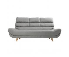 Divano design scandinavo 3 posti grigio NORDIK