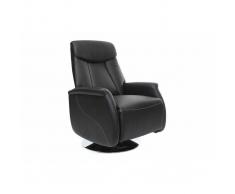 Poltrona relax manuale nero EDDY