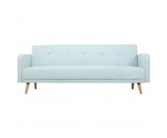 Divano convertibile 3 posti design scandinavo verde acqua ULLA