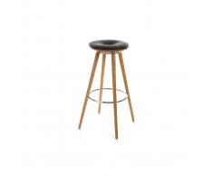 Sgabello da bar stile scandinavo in frassino NORDECO
