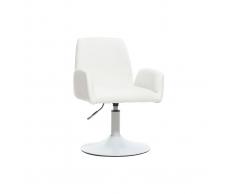 Poltrona da bambino design girevole PU bianco SOLLY
