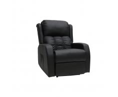 Poltrona relax elettrica massaggiante nera GALLER