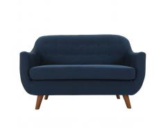 Divano design 2 posti sfoderabile blu YNOK