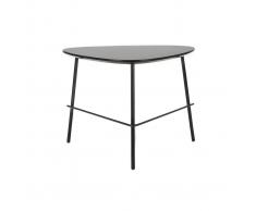 Tavolino basso design in metallo Nero L60 cm BLOOM