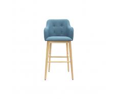 Sgabello da bar scandinavo 75cm blu BALTIK