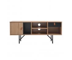 Mobile TV design in legno quercia Nero modello: OFICI