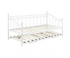 Divano letto in metallo bianco JULIETTE