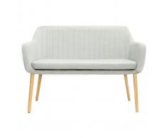 Panca scandinava 2 posti grigio chiaro ALEYNA