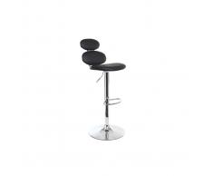 Sgabello da bar design nero STONE