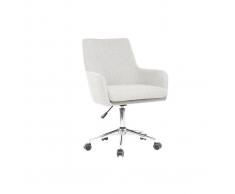 Poltrona da ufficio design tessuto grigio ghiaccio SHANA
