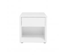 Comodino design laccato bianco ELIAH