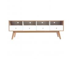 Mobile da TV scandinavo in legno Bianco HELIA