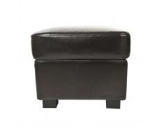 Pouf / appoggia piedi CLUB pelle marrone